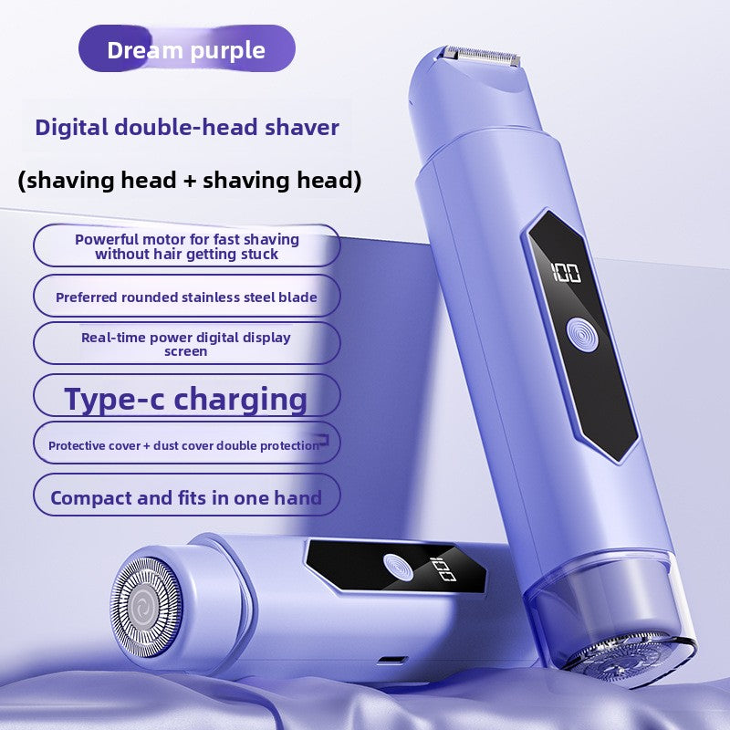 Dual Head Electric Hair Removal Shaver