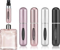 4PCS Travel Perfume Atomiser Refillable, Small Portable Empty Spray Bottle, Perfume Portable Empty Cologne Refill Pump Dispenser for Outdoor Travel Business