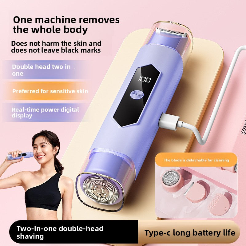 Dual Head Electric Hair Removal Shaver