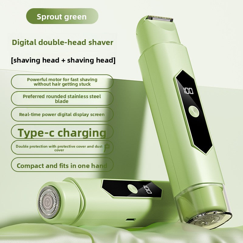Dual Head Electric Hair Removal Shaver