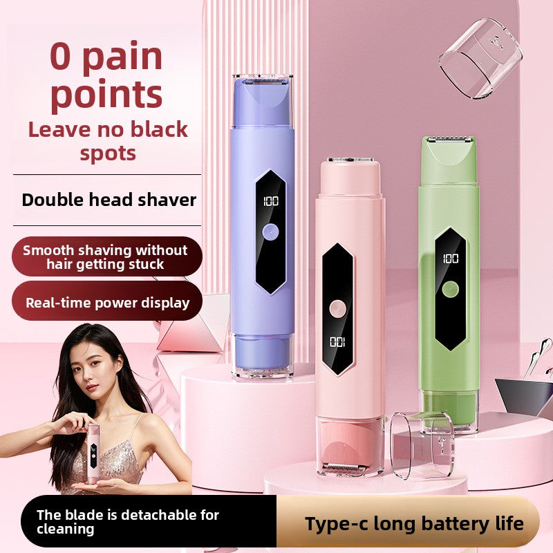 Dual Head Electric Hair Removal Shaver