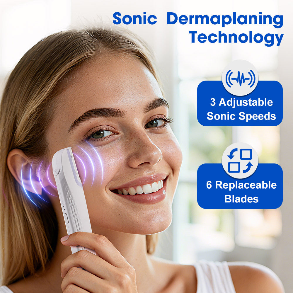 Electric Ultrasonic Shaver with Replacement Blades