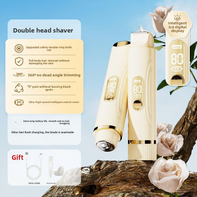 Dual-Head Electric Hair Remover