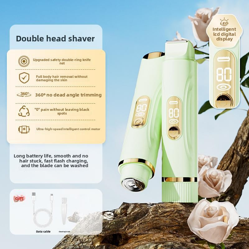 Dual-Head Electric Hair Remover
