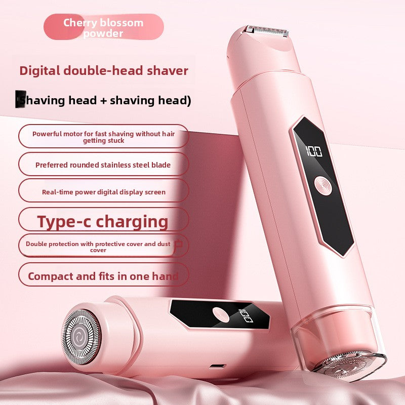 Dual Head Electric Hair Removal Shaver