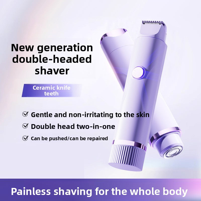 Dual-Head Electric Hair Remover
