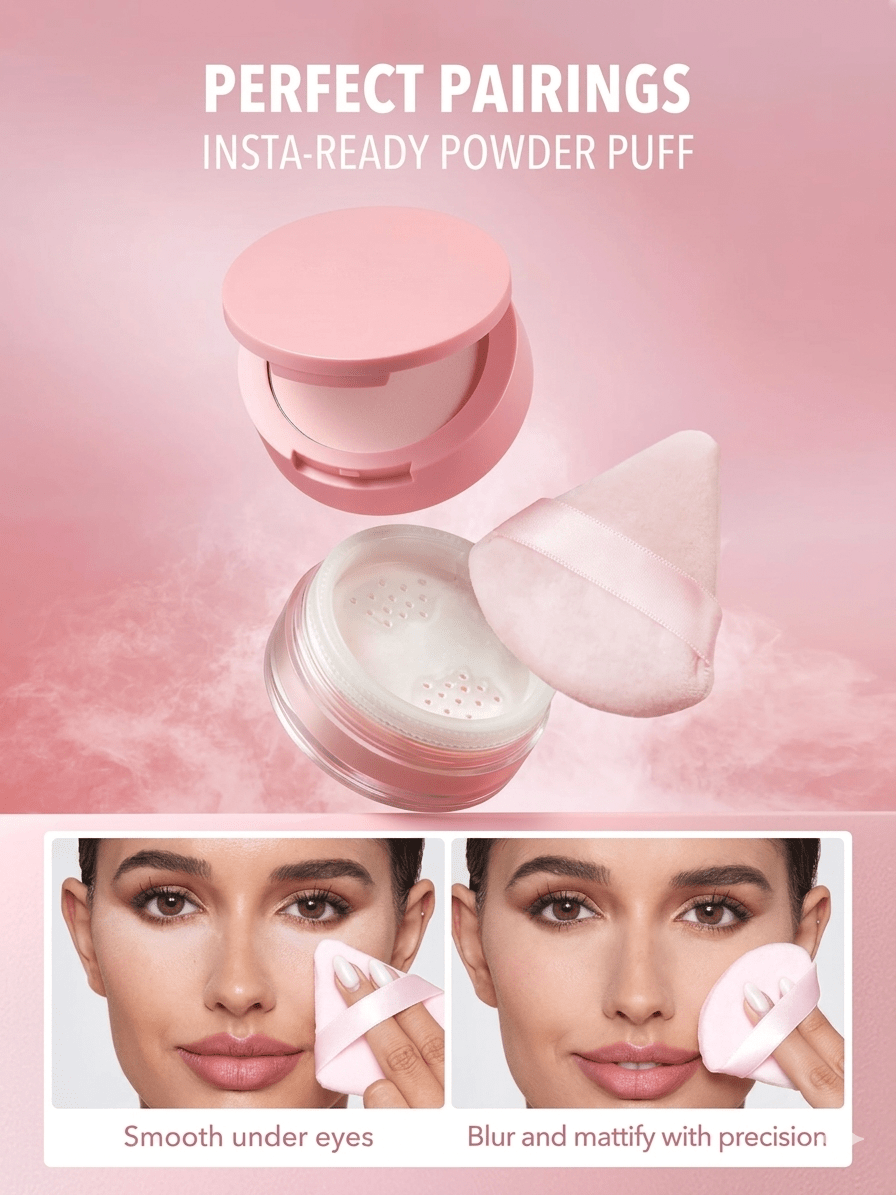 nsta-Ready Powder Puff, Baby Pink